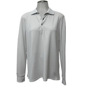 RLX Ralph Lauren RLX Golf & Tennis Pique Long-Sleeve Polo Top Size M